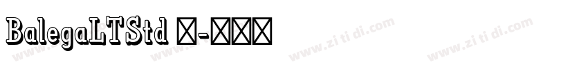 BalegaLTStd 中字体转换